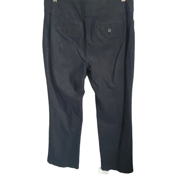 LOFT Women's Black Dressy Jeans Size 10 Curvy Stretch Zip Hook and Button - Picture 3 of 7